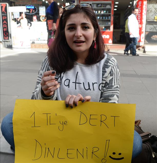 1 liraya dert dinliyorlar