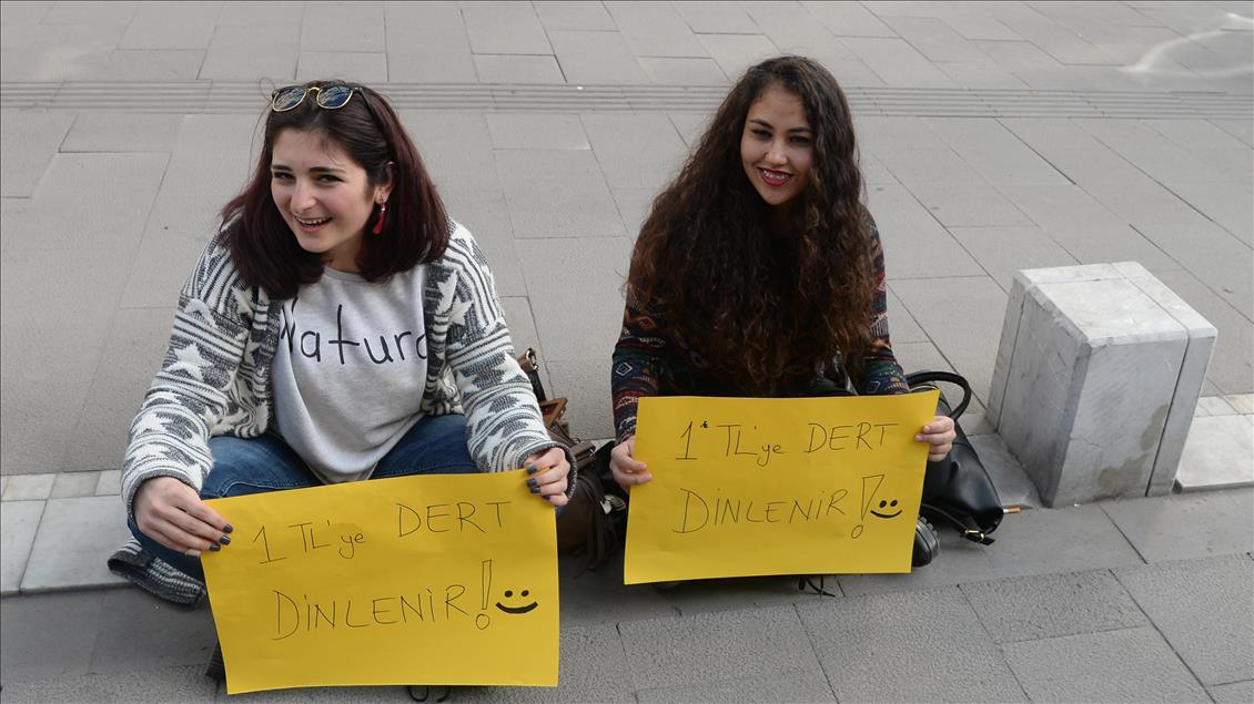1 liraya dert dinliyorlar