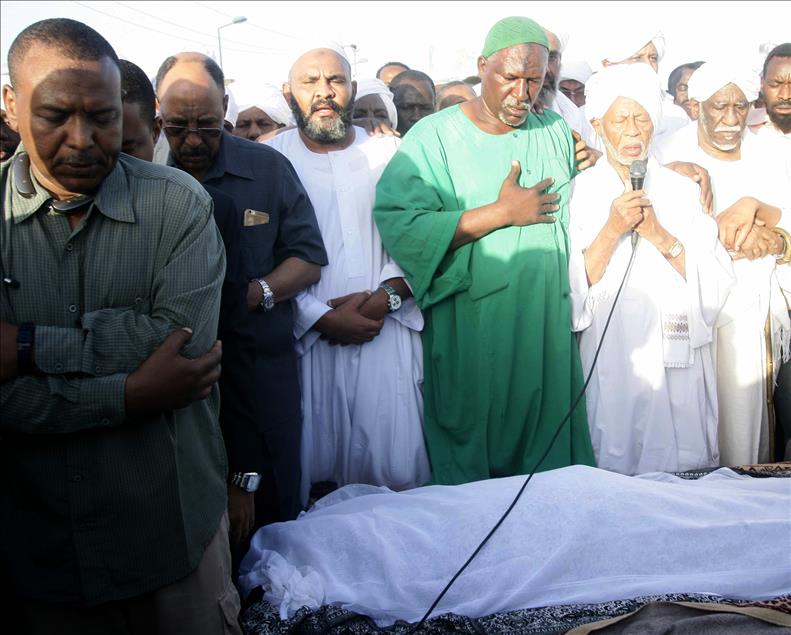 Sudan Halk Kongresi Partisi lideri Turabi'nin cenaze töreni