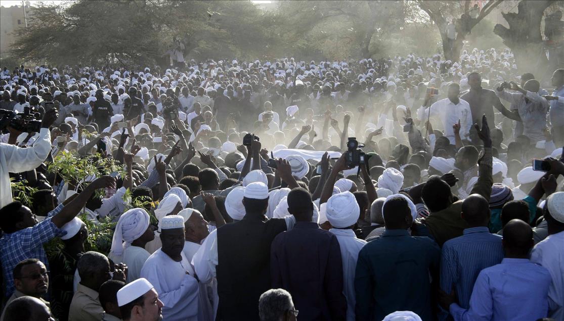 Sudan Halk Kongresi Partisi lideri Turabi'nin cenaze töreni