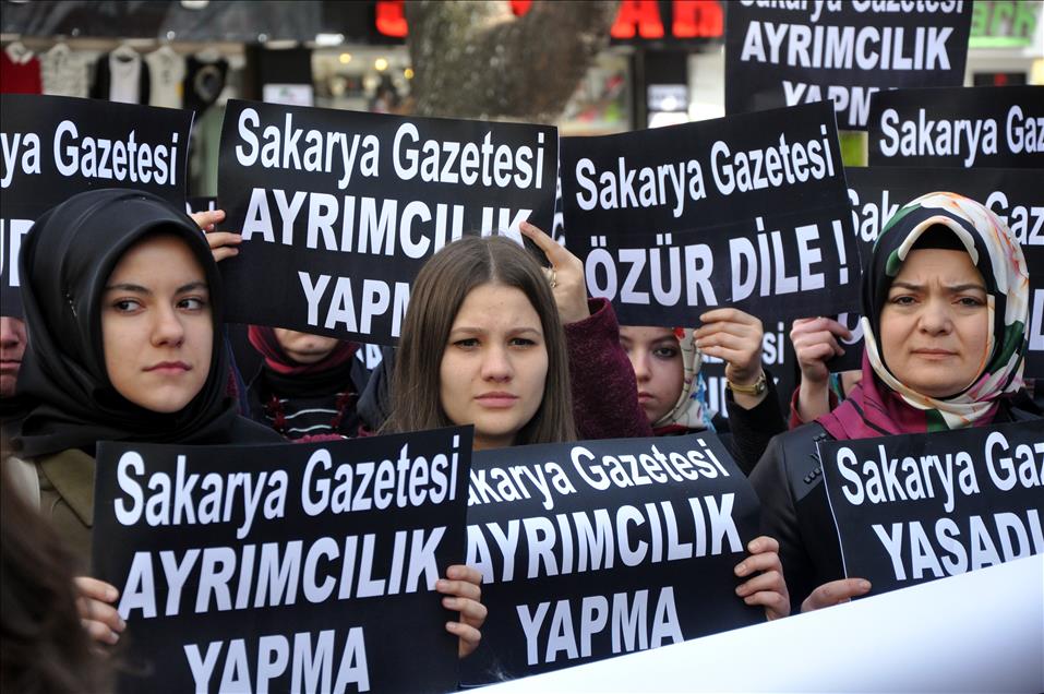 Eskişehir'de "karikatür" tepkisi