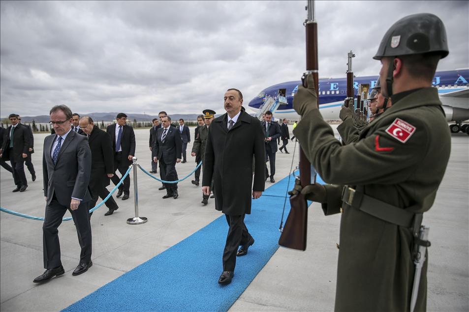 Azerbaycan Cumhurbaşkanı Aliyev Türkiye'de