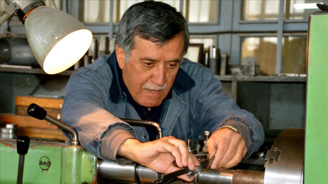 45 yıllık torna ustasına "Ahilik" tacı