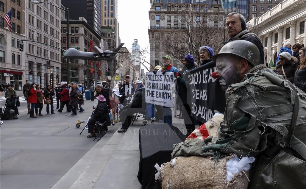 Irak Savaşı’nın 13. Yıldönümü New York’ta protesto edildi