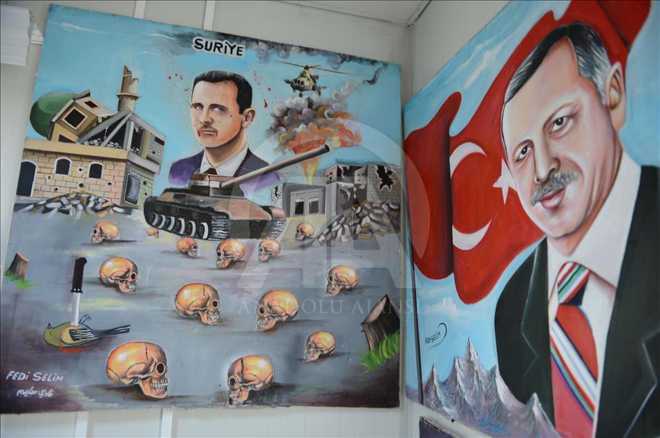 Sığınmacı ressamlardan Kilis'e "Nobel" desteği