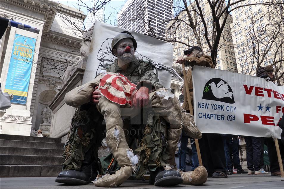 Irak Savaşı’nın 13. Yıldönümü New York’ta protesto edildi