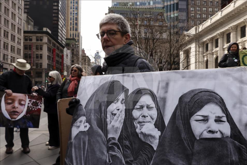 Irak Savaşı’nın 13. Yıldönümü New York’ta protesto edildi