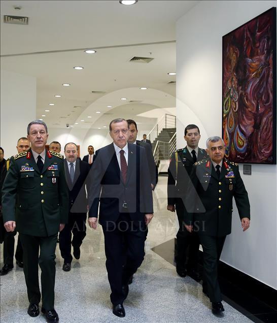 Cumhurbaşkanı Erdoğan, Harp Akademileri Komutanlığı'nı ziyaret etti