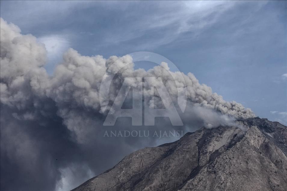 Sinabung Volcano Erupts in Indonesia