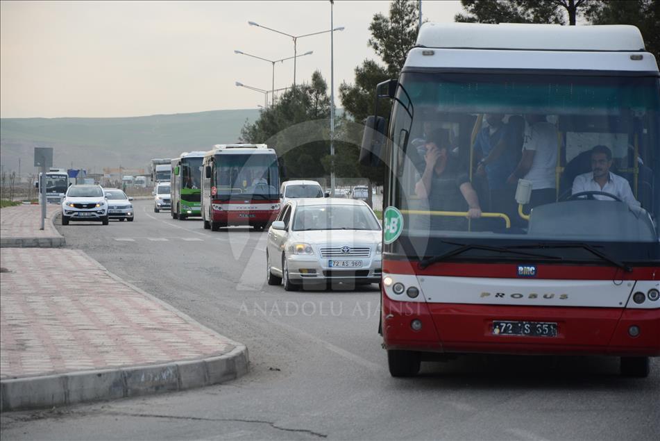 Belediye otobüsleri terörist cenazesinde