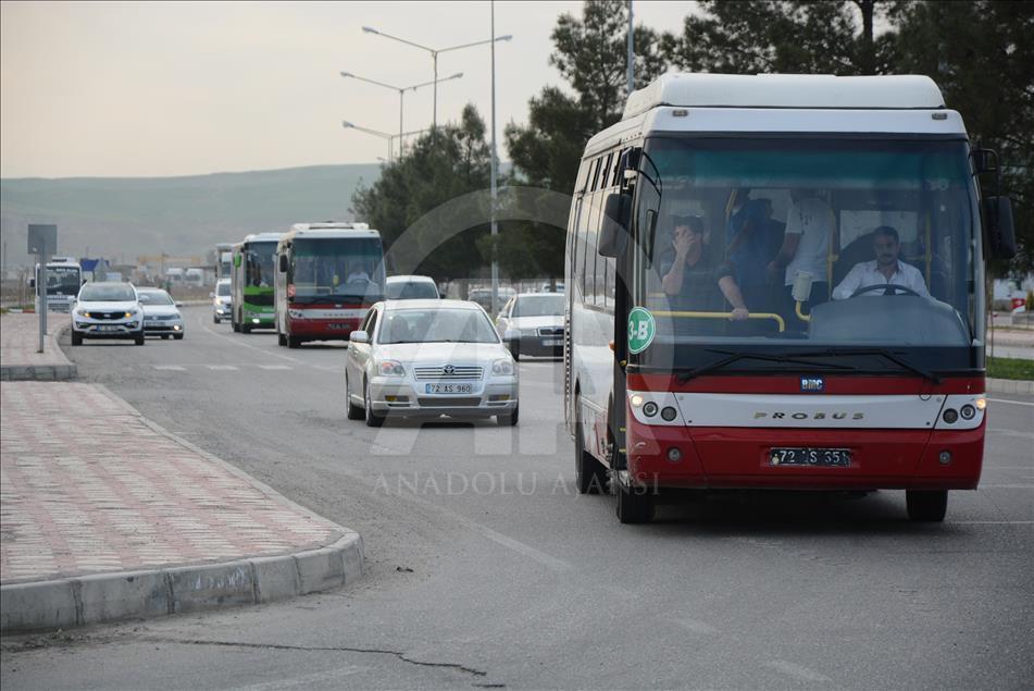 Belediye otobüsleri terörist cenazesinde