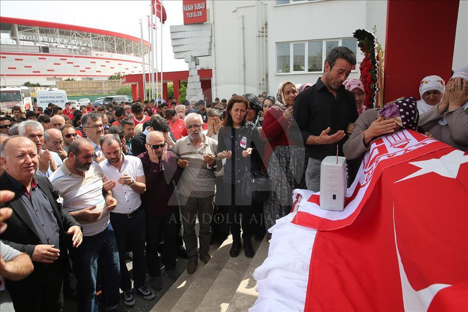 Antalyaspor oyuncusu son yolculuğuna uğurlandı