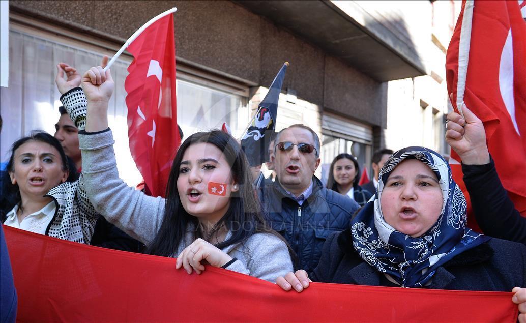 Belçikalı Türkler, PKK ve DAEŞ terörünü protesto etti