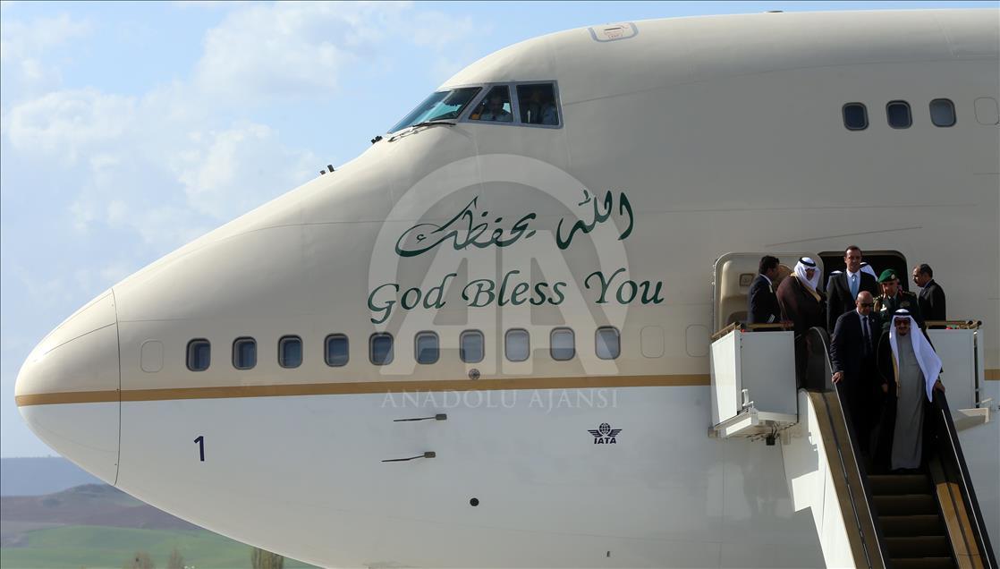 Suudi Arabistan Kralı Selman bin Abdulaziz Türkiye'ye geldi