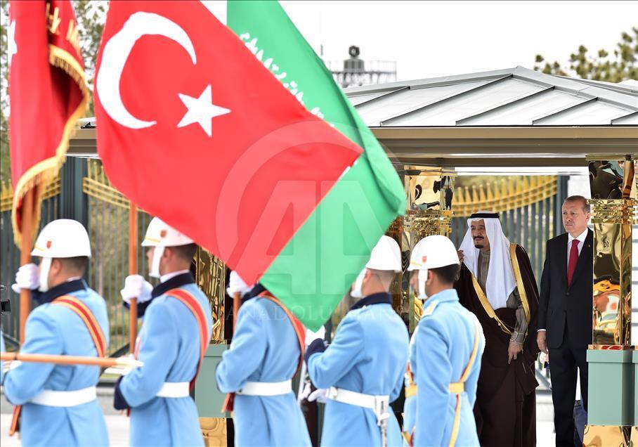 Cumhurbaşkanı Recep Tayyip Erdoğan - Suudi Arabistan Kralı Selman Bin Abdulaziz