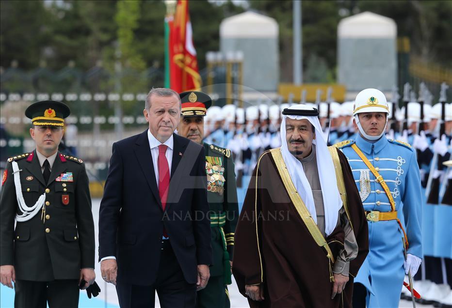 Cumhurbaşkanı Recep Tayyip Erdoğan - Suudi Arabistan Kralı Selman Bin Abdulaziz