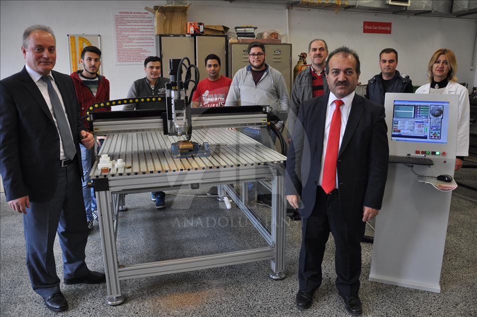 CNC tezgahını 12 bin liraya ürettiler