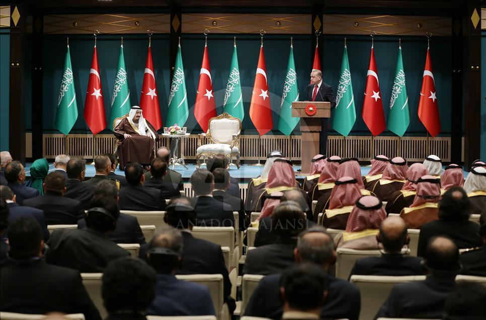 Suudi Arabistan Kralı Selman Ankara'da