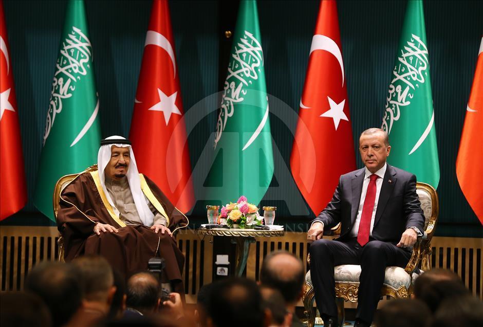 Cumhurbaşkanı Recep Tayyip Erdoğan - Suudi Arabistan Kralı Selman Bin Abdulaziz