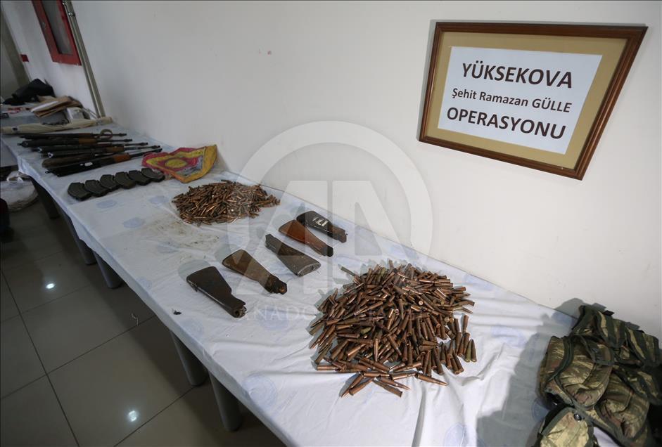 PKK'nın Yüksekova'daki "silah tamirhanesi" bulundu