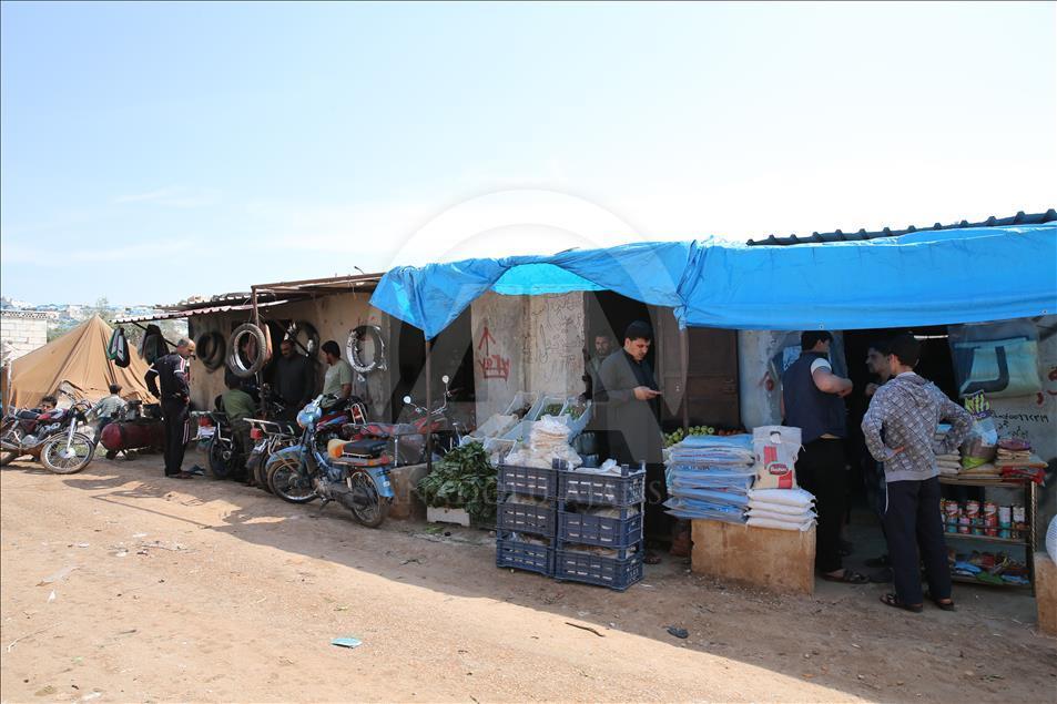 Atme Kampı'nda yaklaşık 80 bin Suriyeli hayatını sürdürüyor