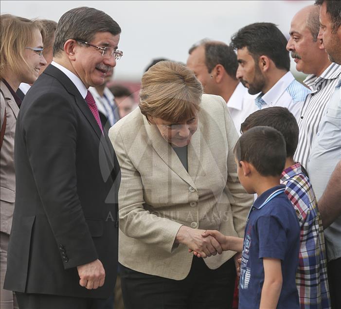 Davutoğlu ve Merkel Gaziantep'te