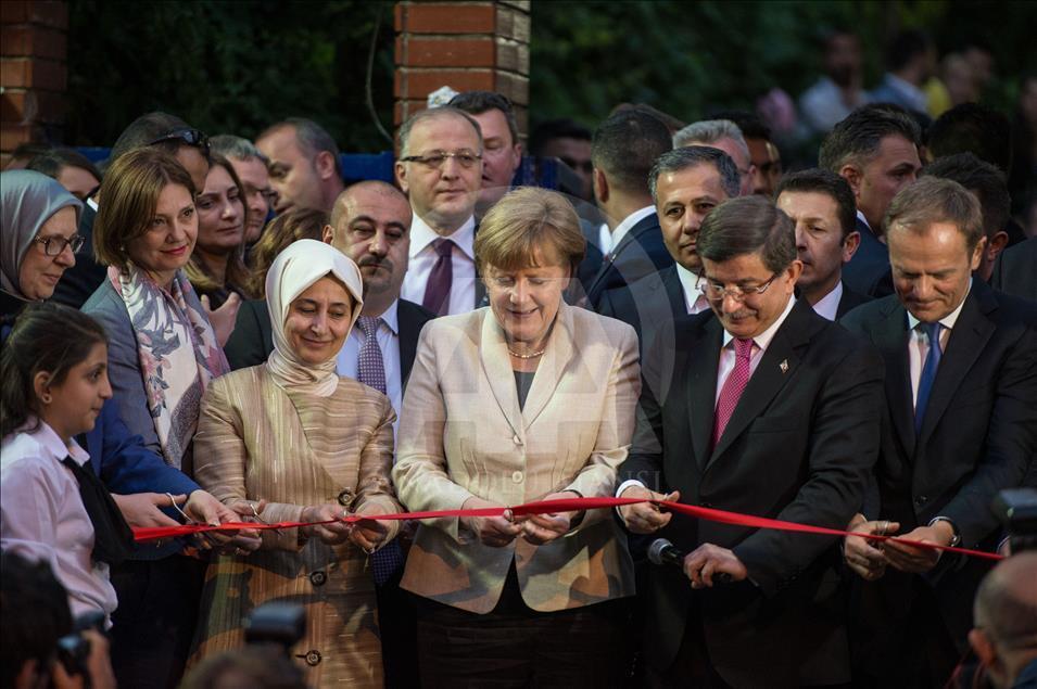 Başbakan Davutoğlu ve Almanya Başbakanı Merkel, Gaziantep'te