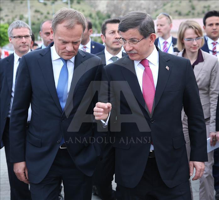 Başbakan Davutoğlu ve Almanya Başbakanı Merkel Gaziantep' te