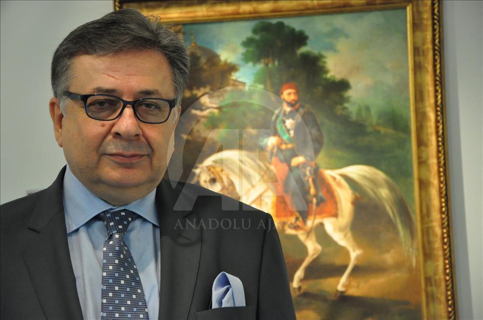 "Eskizlerden Tablolara Sultan Abdülaziz Resim Sergisi" Paris'te açıldı