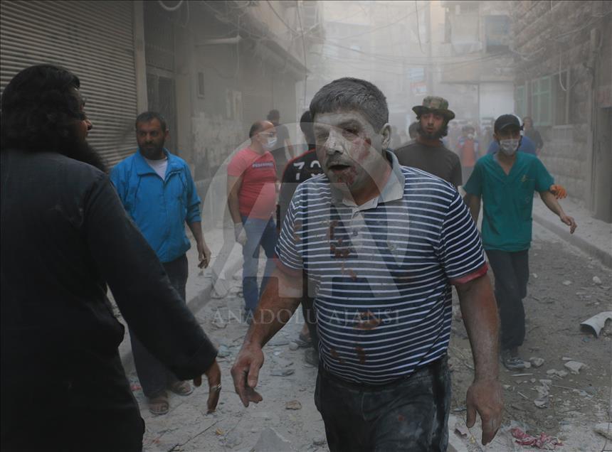 Suriye rejimi Halep'te tıp merkezini vurdu