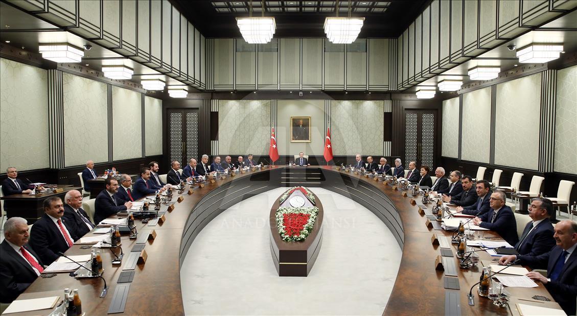 Cumhurbaşkanı Erdoğan, Bakanlar Kurulunu topladı