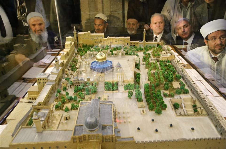 Kudüs topraklı Mescid-i Aksa maketi ziyarete açıldı 4