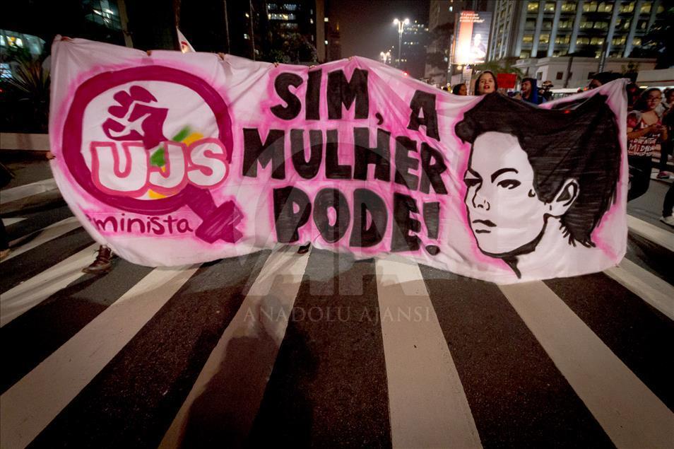 Demonstration against Michel Temer in Sao Paulo