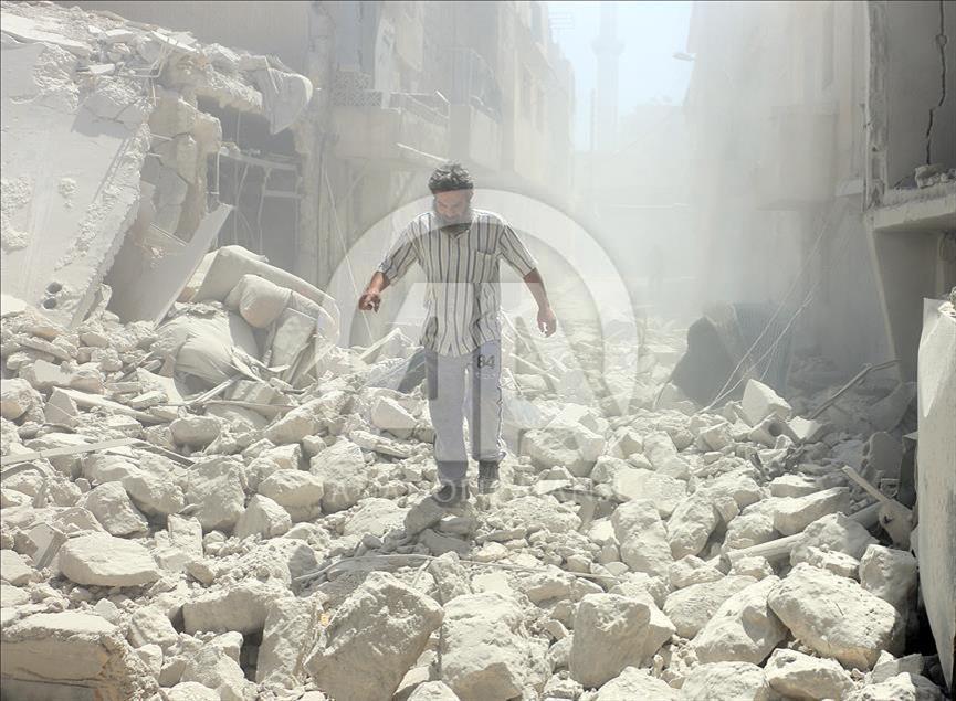 Жертвами удара ВВС Асада по Алеппо стали 15 человек