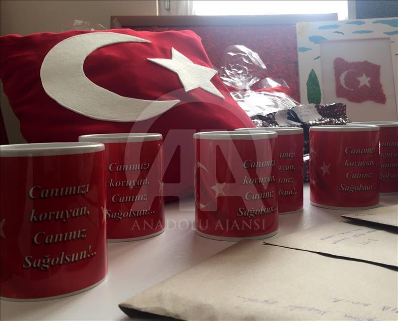 "Özel" öğrencilerden güvenlik güçlerine "özel" hediyeler