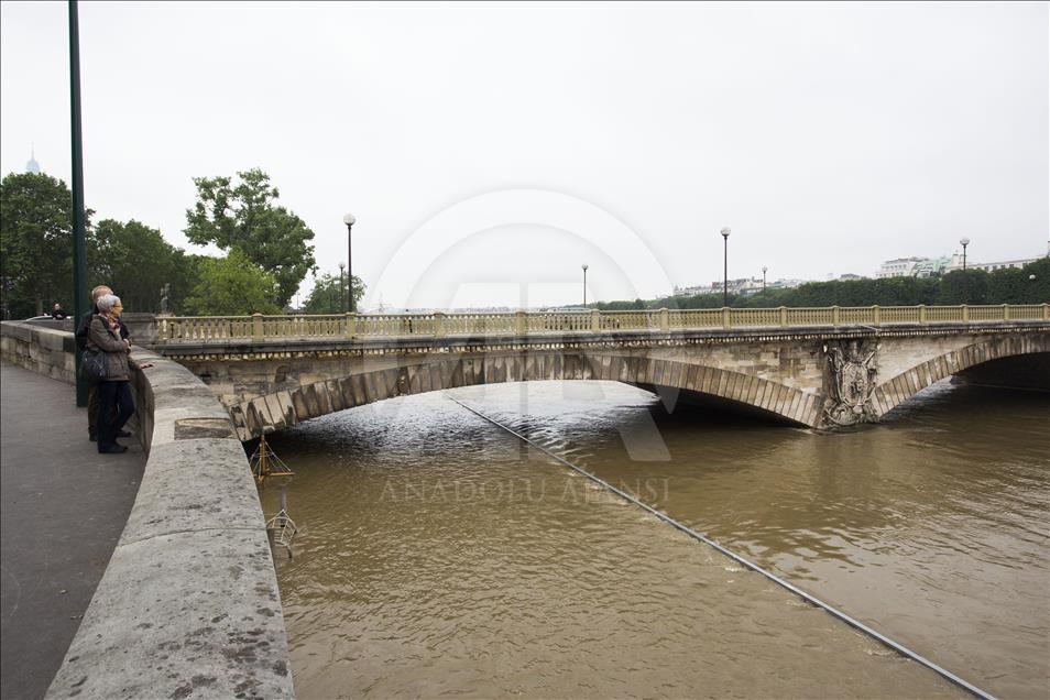 PARIS, FRANCE - JUNE 01: Seine river flood 