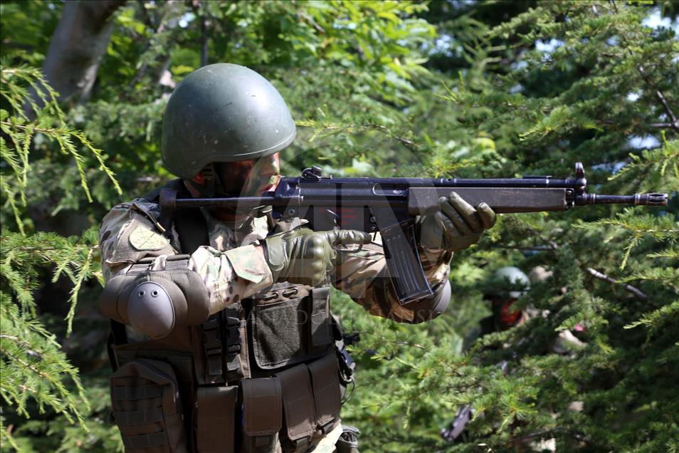 Isparta'da çok uluslu komando tatbikatı