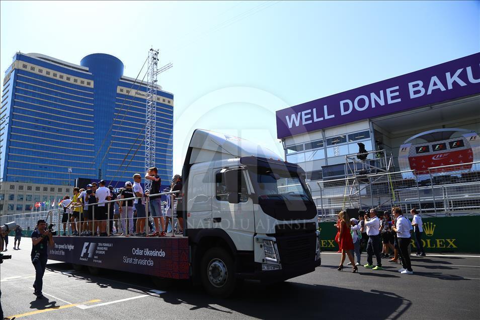 В столице Азербайджана состоялась церемония открытия Гран-при Европы Формулы 1