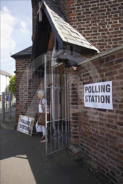 Voting in the EU referendum in Manchester