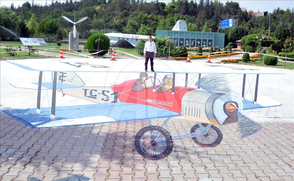 "İlk Türk sivil uçağı"nın 3 boyutlu resmi tamamlandı