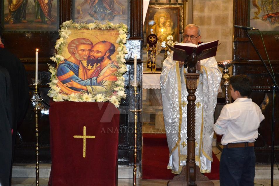 Hatay'da St. Pierre Aziz Petrus ve Pavlus Bayramı kutlandı 