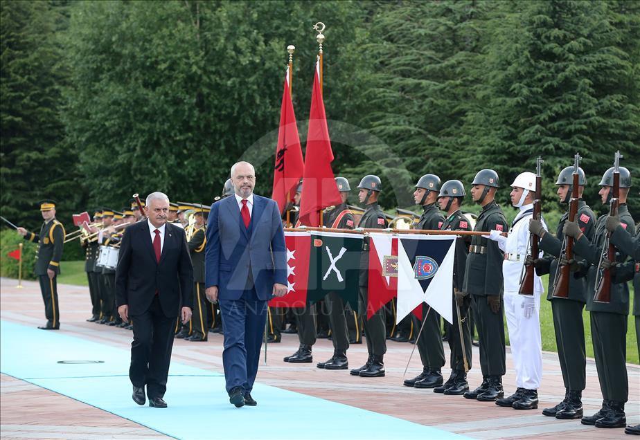 Arnavutluk Başbakanı Rama, Ankara'da