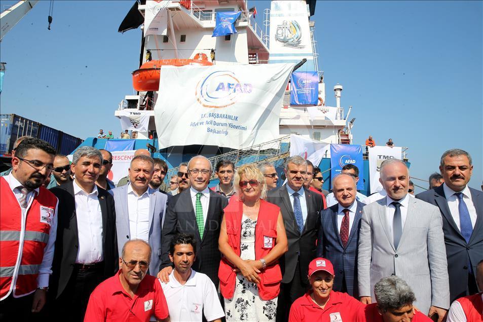 Turkey sends Humanitarian aid to Gaza