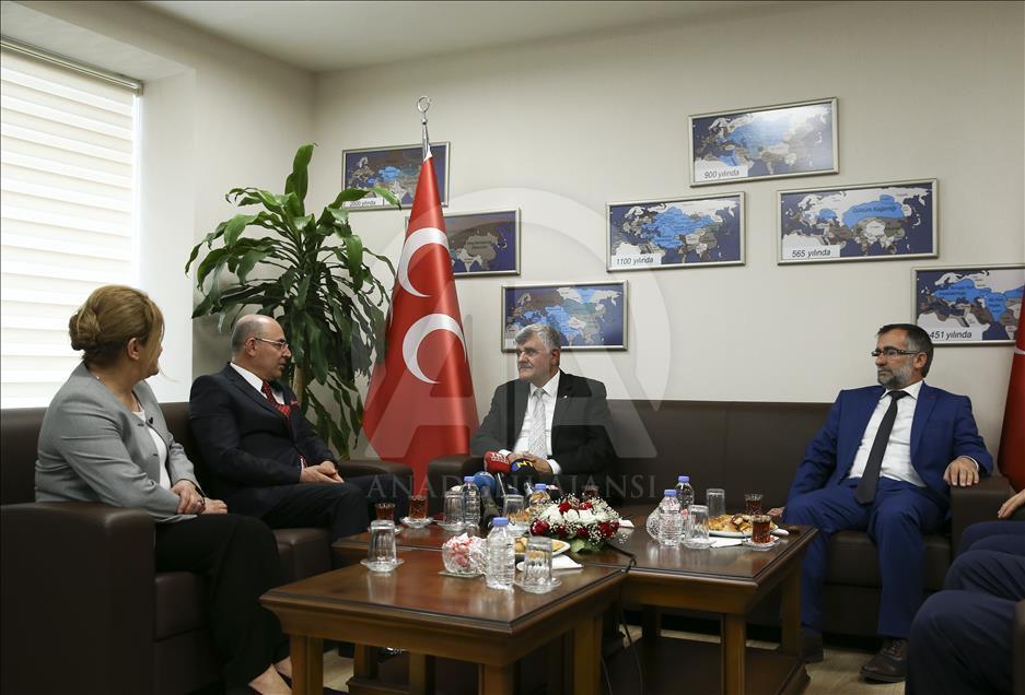 Saadet Partisi heyeti, MHP'yi ziyaret etti
