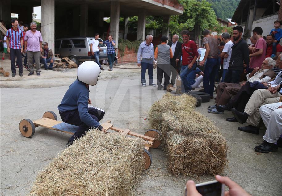 6. Geleneksel "Laz Ralli" tahta araba şenliği yapıldı