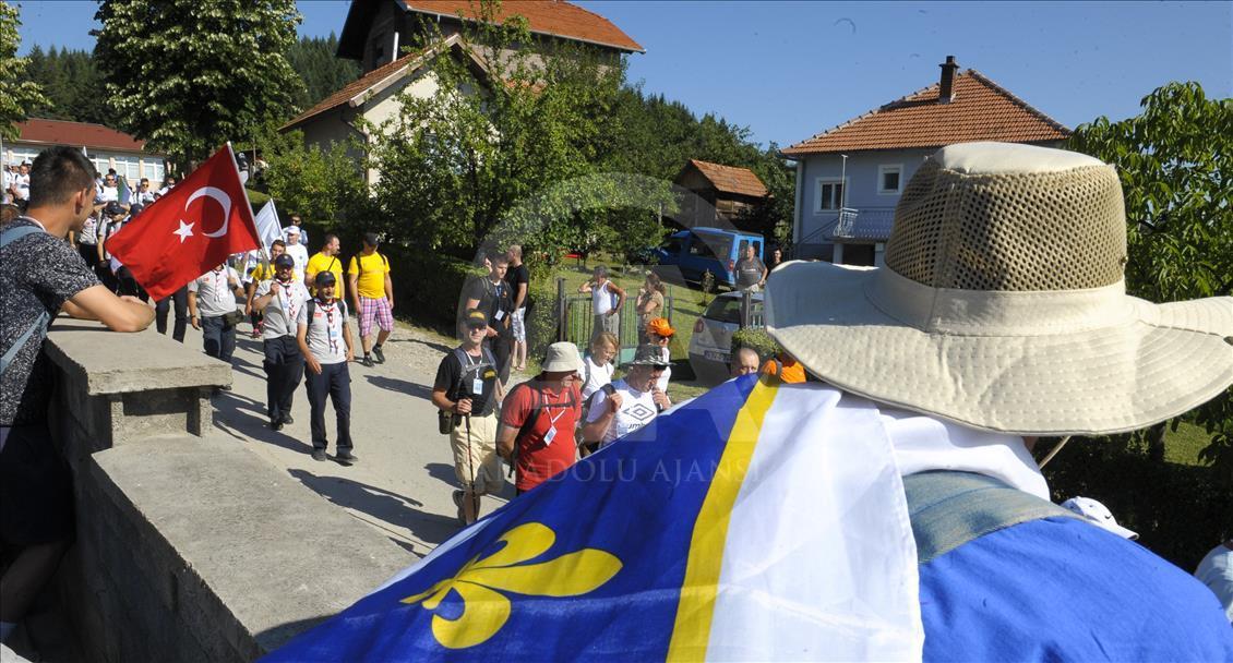 Walking the Road of Death during the Peace March