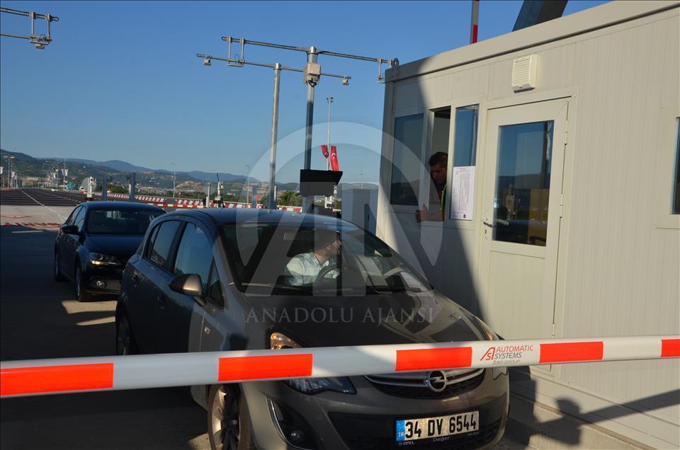 Osmangazi Köprüsü'nden ücretli geçişler başladı