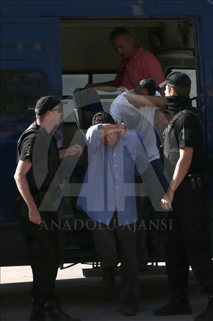 Yunanistan'a kaçan 8 darbeci Dedeağaç Adliyesinde