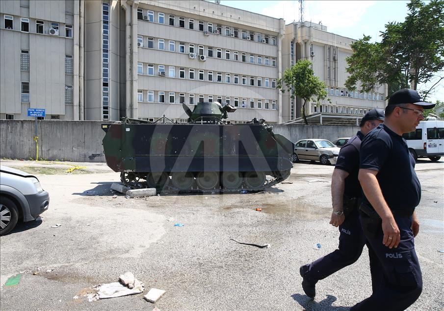 Tahrip edilen Ankara Emniyet Müdürlüğü basına açıldı