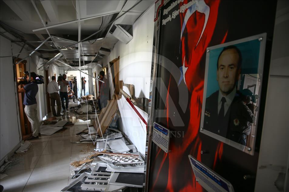 Tahrip edilen Ankara Emniyet Müdürlüğü basına açıldı